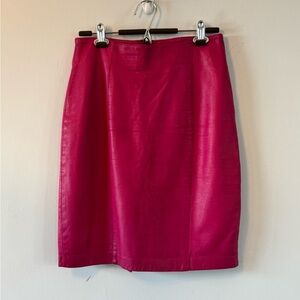 DANIER Leather Pink Skirt